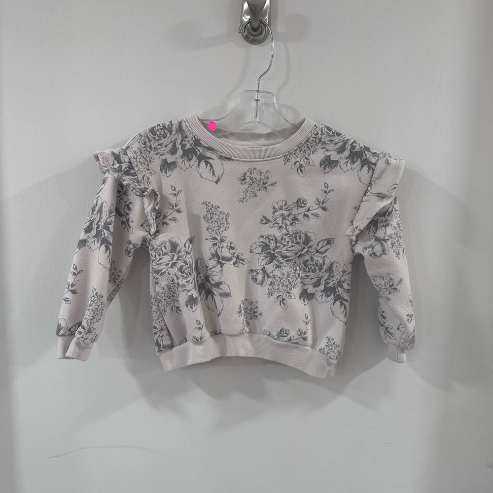 Gap floral ruffle sweater